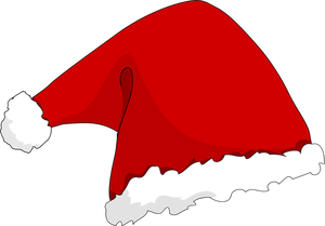 Santa Claus kapelusz wektor