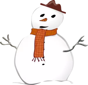 Sneeuwpop grafische vector