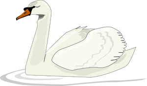 Swan simning vektor