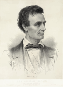 Präsidentschaftskandidaten Abraham Lincoln 1860