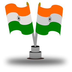 Indiska flaggan vektorbild
