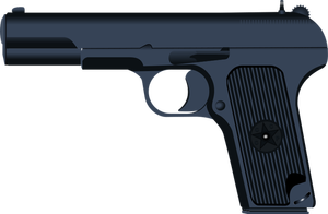 Tokarev TT-33 pistol vector drawing