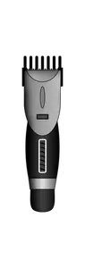 Vector image of grayscale hair clipper