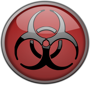 Symbol wektor grafika biohazard