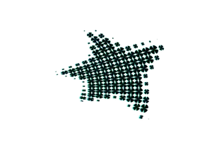 Spotty star vector image