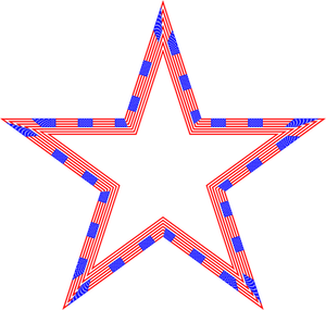 USA flagget stjernen