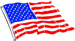 Image de vecteur pour le drapeau USA