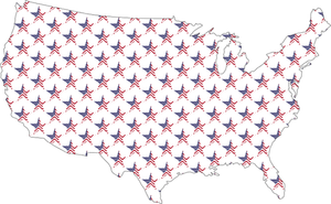 Geografická mapa USA