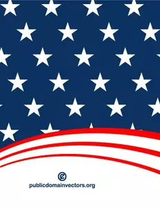 Vector background with stars and stripes