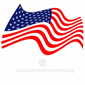 Wapperende vlag van de Verenigde Staten