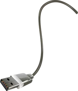 Ilustracja wektorowa koniec kabla USB