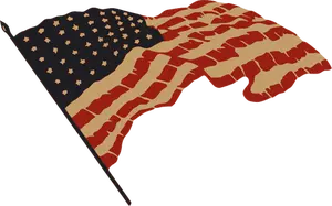 Bendera Amerika Serikat vektor gambar