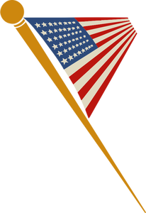 Amerikanska flaggan på stift