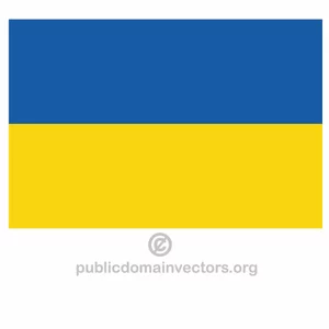 Bandiera vettoriale Ucraina