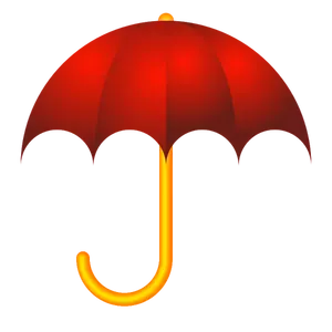 Roter Schirm Vektor-Bild