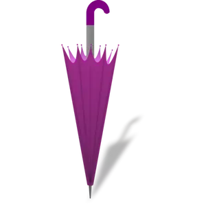 Dibujo de paraguas cerrado vectorial