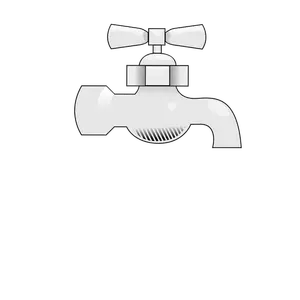 Water faucet vector image