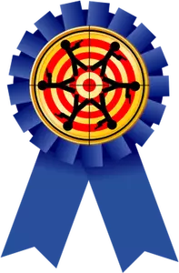 Imagem vetorial medalha de recompensa de realização de tiro
