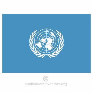 Flagge der Vereinten Nationen-Vektor
