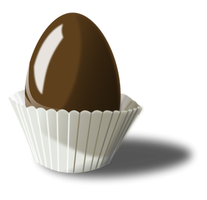 Illustration vectorielle de chocolat oeuf