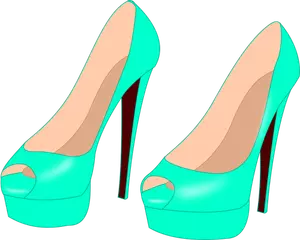 Sky blue shoes
