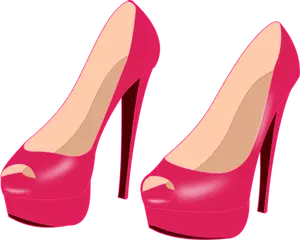 Pink shoes