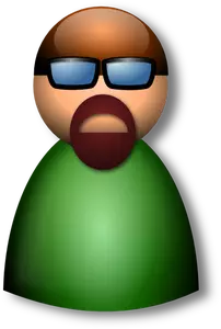 Okulary 3D avatar wektorowej
