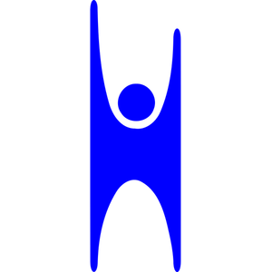 Emblema de hombre azul