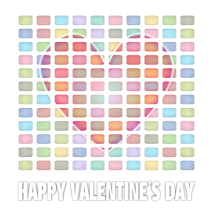 Miniaturi vectorial pastelate colorate card de Valentine's Day