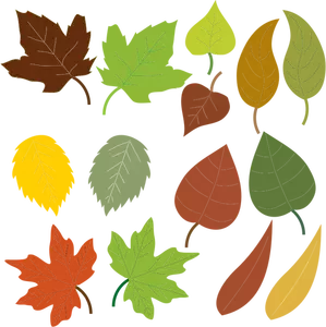 Verscheidenheid van bladeren