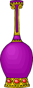Fialové dekorativní váza