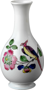 Colored vase
