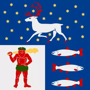 Flagge von Vasterbotten