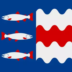 Vasternorrland 省的旗帜