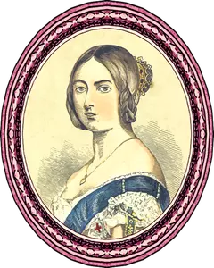 Framed Queen Victoria