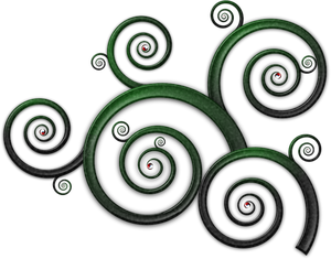 Wellenförmige Spirale Muster Vektor Zeichnung