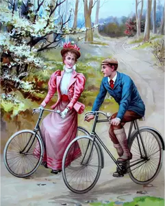 Vintage-pyöräilijät