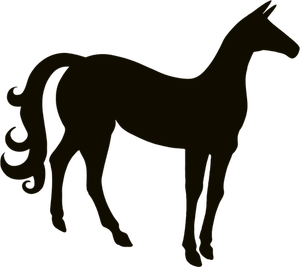Vintage horse silhouette