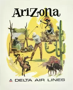 Vintage Reise-Plakat Arizona