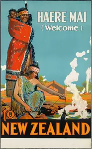 Poster tradisional Selandia Baru
