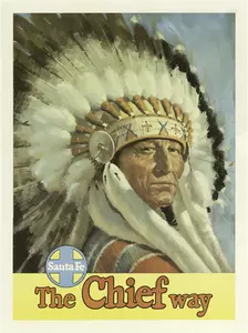Santa Fe travel poster