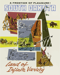 South Dakota travel poster