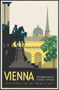 Cartel de viajes de Viena