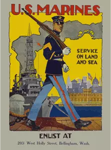 Vintage military poster