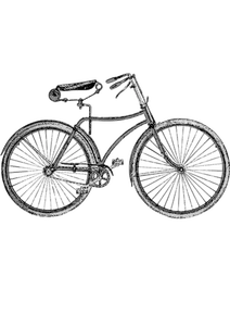 Vintage gray bicycle