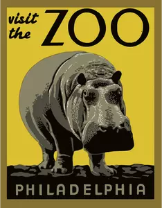 Kebun binatang Philadelphia dan poster
