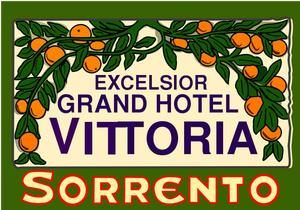 Hotel sticker vector image