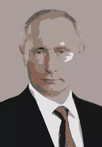 Vladimir Putin portrett vektorgrafikk utklipp