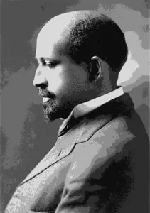 W. E. B. Du Bois portret painging grafika wektorowa