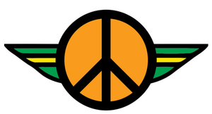 Ali di colore di ClipArt vettoriali di pace